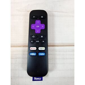 Original Roku Remote RC32 Netflix Amazon Rdio Vudu Black Tested